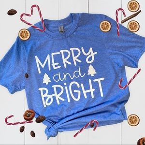 Blue Christmas tee